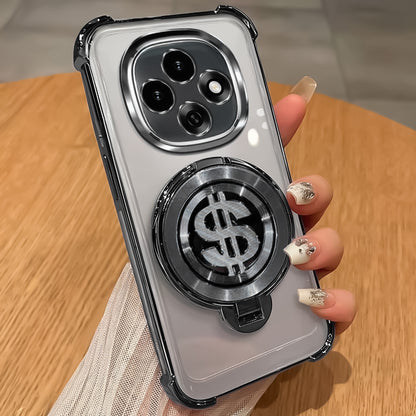 Oppo F31 Pro Four Corner Airbags 100% Original Astro Money Magnet Rotating Dollar Case
