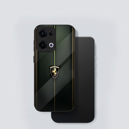 Oppo Reno 13 5G Premium Acrylic Shockproof Glass Back Case (Luxe Armor)