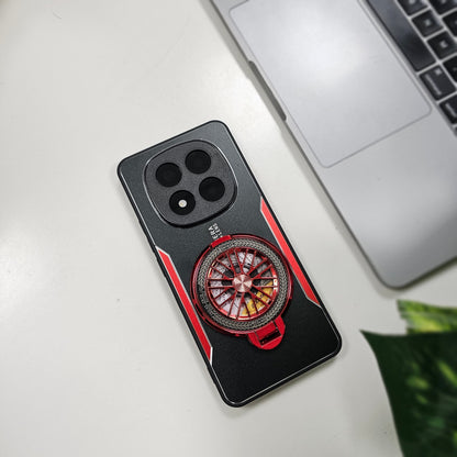 Redmi Note 14 Pro+ 5G Best Selling Stress Buster Wheel Aluminium Metal Scratch Resistant Back Case