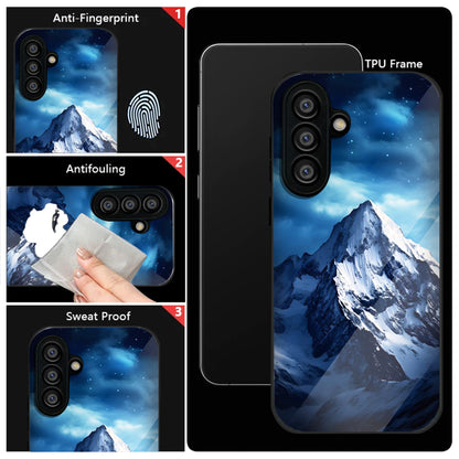 Samsung Galaxy A56 Premium Acrylic Shockproof Glass Back Case (Frozen Peak)