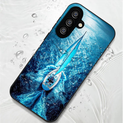 Samsung Galaxy A36 Premium Acrylic Shockproof Glass Back Case (Sail Surge)