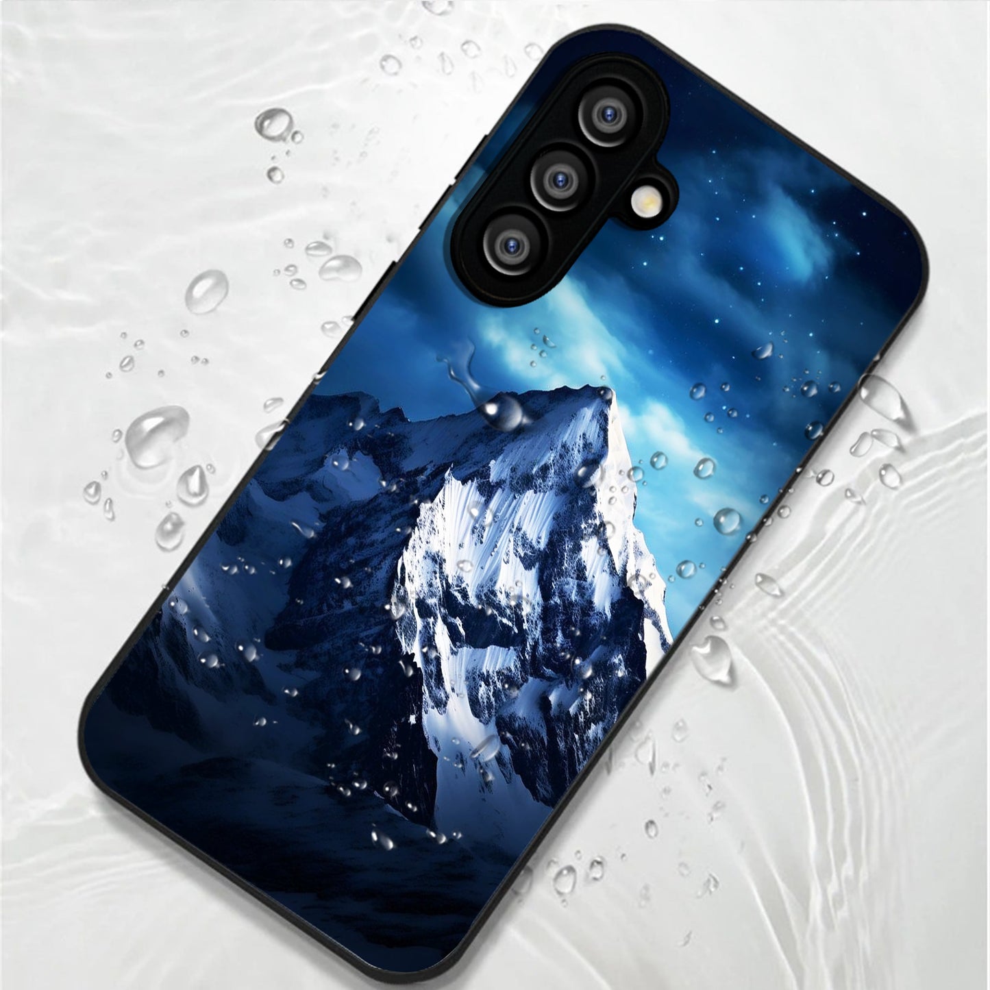 Samsung Galaxy A56 Premium Acrylic Shockproof Glass Back Case (Frozen Peak)