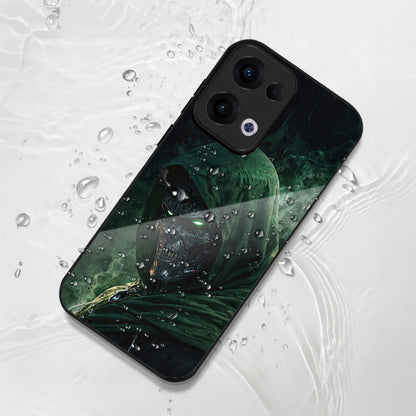 Oppo Reno 13 5G Premium Acrylic Shockproof Glass Back Case (Iron Doom)