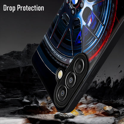 Samsung Galaxy A56 Premium Acrylic Shockproof Glass Back Case (WheelFusion)