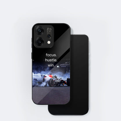 Oppo Reno 14 5G Premium Acrylic Shockproof Glass Back Case (Racing Case)