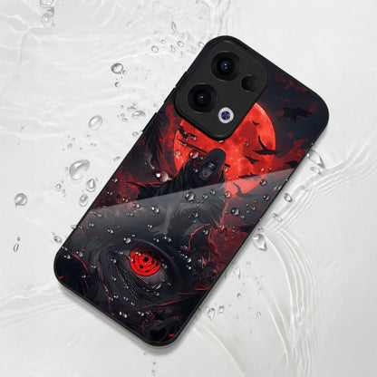 Oppo Reno 13 5G Premium Acrylic Shockproof Glass Back Case (Shadow Eye)