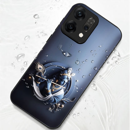 Oppo Reno 14 5G Premium Acrylic Shockproof Glass Back Case ( Krishna)