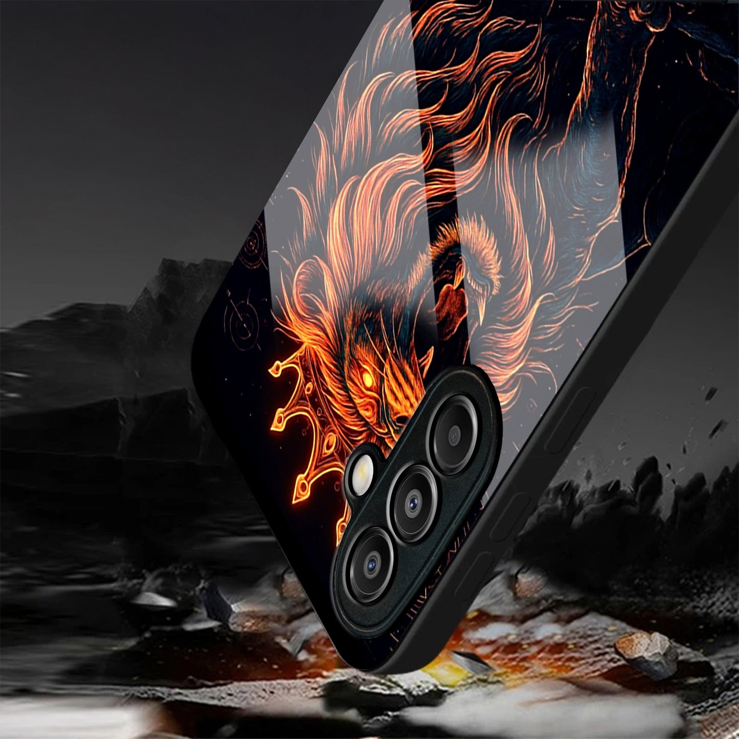 Samsung Galaxy A56 5G Premium Acrylic Shockproof Glass Back Case (King of Cosmos)