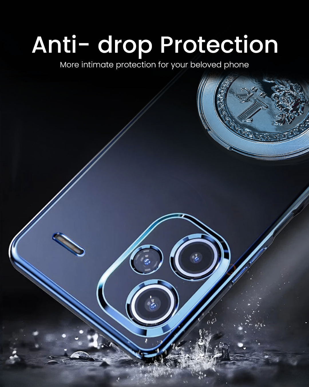 Redmi Note 13 Pro+ 5G Electroplating Billion Wheel Case