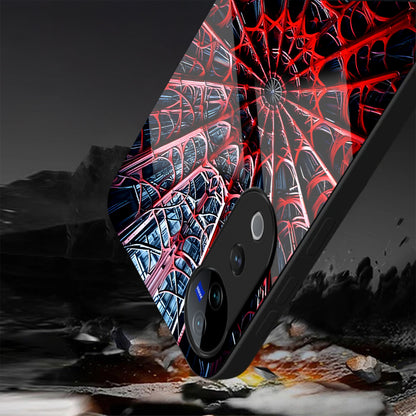 Vivo V40 Pro 5G Premium Acrylic Shockproof Glass Back Case (Spider Vault)