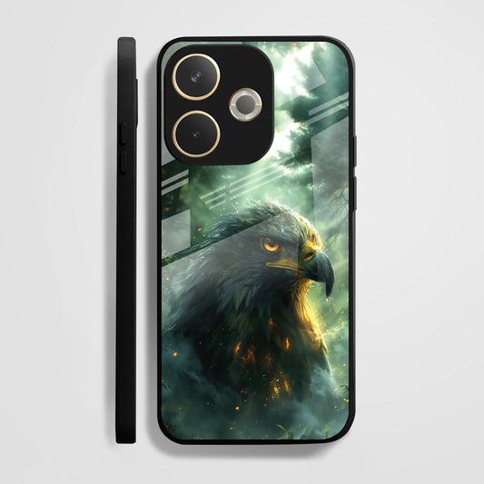Oppo A5 Pro 5G Premium Acrylic Shockproof Glass Back Case (Eagle Case )