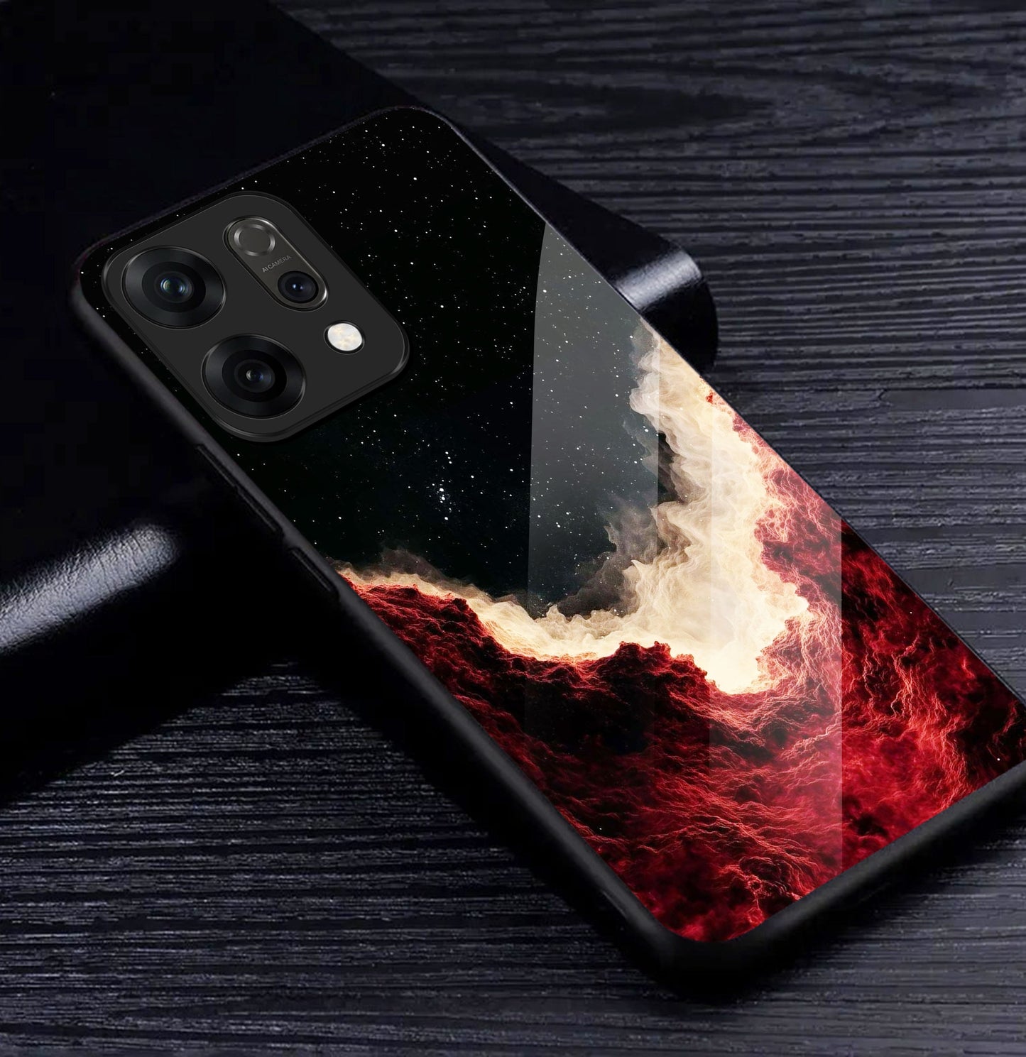 Oppo Reno 14 5G Premium Acrylic Shockproof Glass Back Case (Starfire)