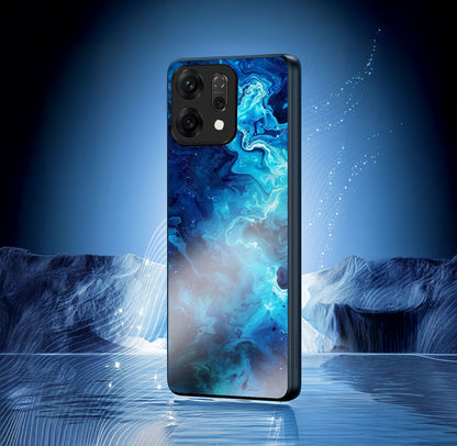 Oppo Reno 14 5G Premium Acrylic Shockproof Glass Back Case (AquaCore)