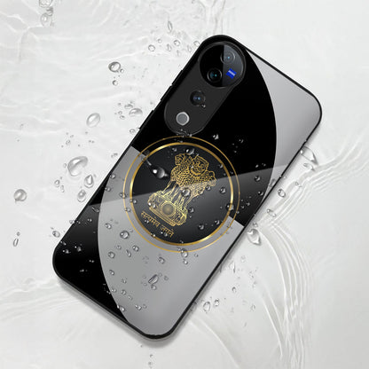 Vivo V40 Pro 5G Premium Acrylic Shockproof Glass Back Case (Satyamev Case)