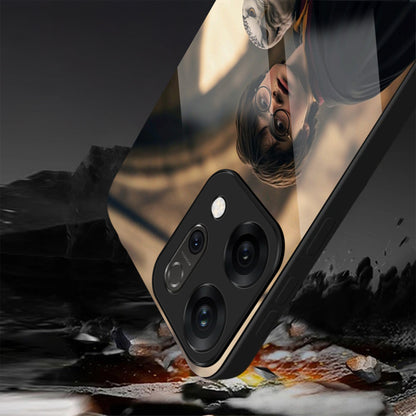 Oppo Reno 14 5G Premium Acrylic Shockproof Glass Back Case (Harry)
