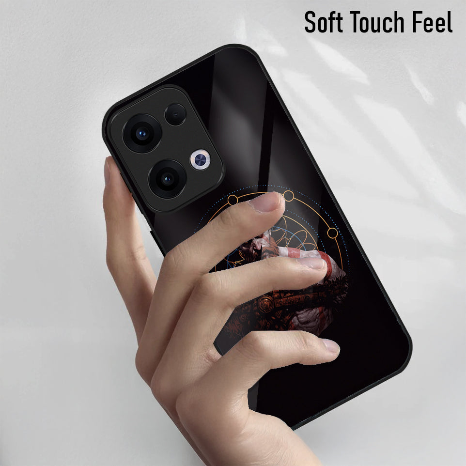 Oppo Reno 13 5G Premium Acrylic Shockproof Glass Back Case (Valdra)
