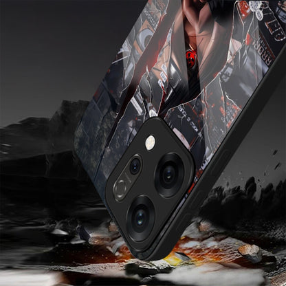 Oppo Reno 14 5G Premium Acrylic Shockproof Glass Back Case (Sharingan)