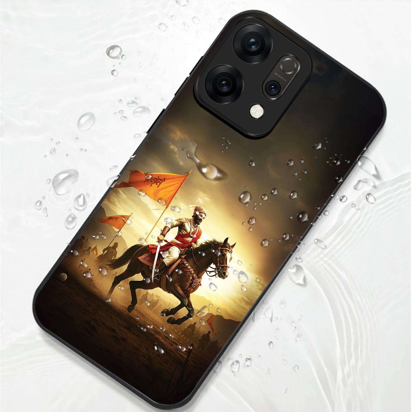 Oppo Reno 14 5G Premium Acrylic Shockproof Glass Back Case ( Battle Glory)