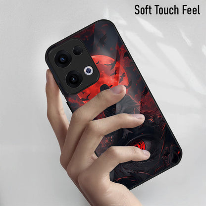 Oppo Reno 13 5G Premium Acrylic Shockproof Glass Back Case (Shadow Eye)