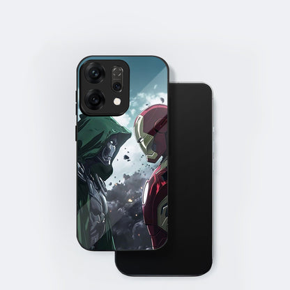 Oppo Reno 14 5G Premium Acrylic Shockproof Glass Back Case (Battle Case)
