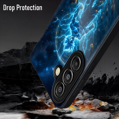 Samsung Galaxy A36 Premium Acrylic Shockproof Glass Back Case (Dark Elegance)