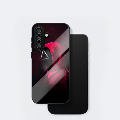 Samsung Galaxy A56 5G Premium Acrylic Shockproof Glass Back Case (Triangle Mask)