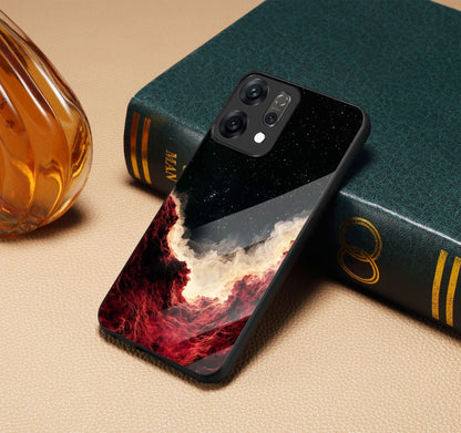 Oppo Reno 14 5G Premium Acrylic Shockproof Glass Back Case (Starfire)