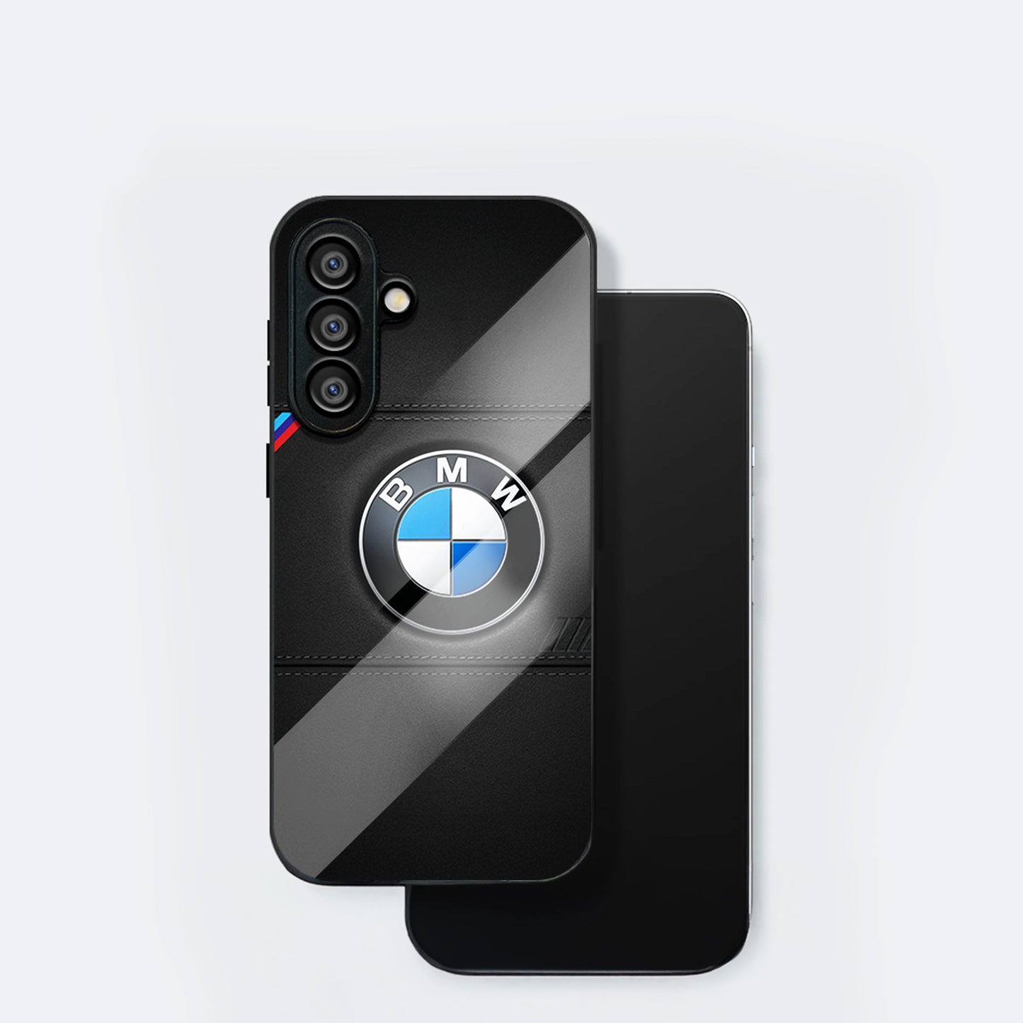 Samsung Galaxy A56 5G Premium Acrylic Shockproof Glass Back Case (BMW Logo)
