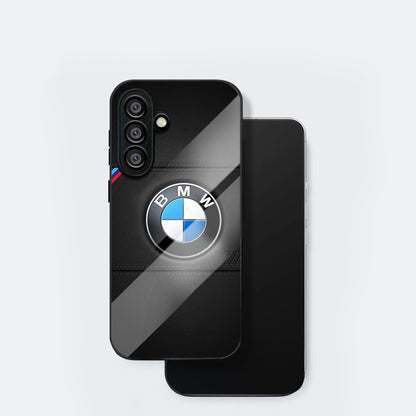 Samsung Galaxy A56 5G Premium Acrylic Shockproof Glass Back Case (BMW Logo)