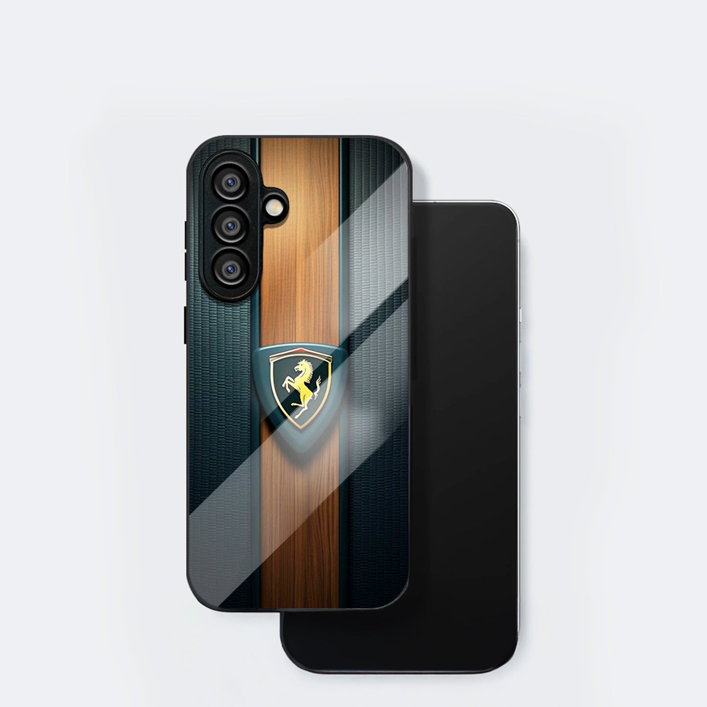 Samsung Galaxy A56 5G Premium Acrylic Shockproof Glass Back Case (Royal Roadster)