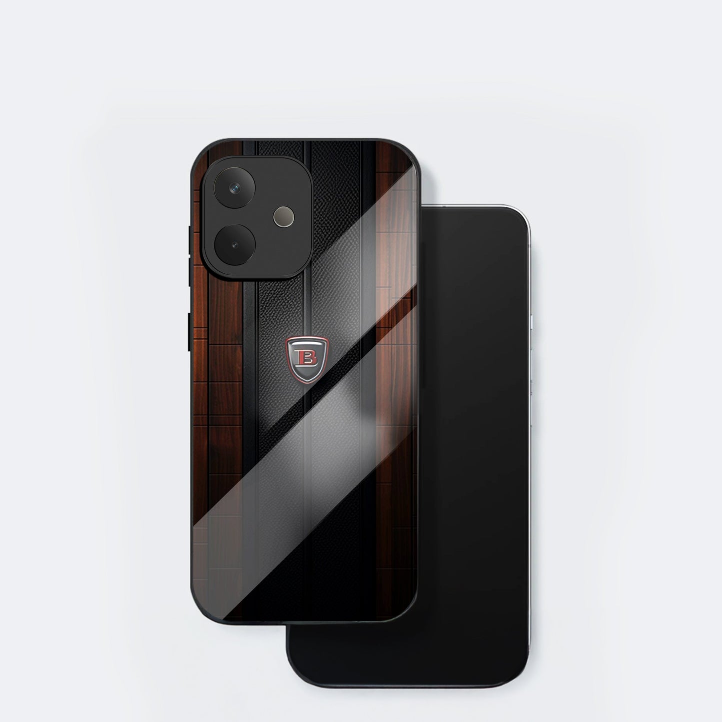 Oppo A5 Pro 5G Premium Acrylic Shockproof Glass Back Case (Carbon Oak)