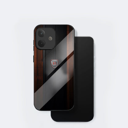 Oppo A5 Pro 5G Premium Acrylic Shockproof Glass Back Case (Carbon Oak)