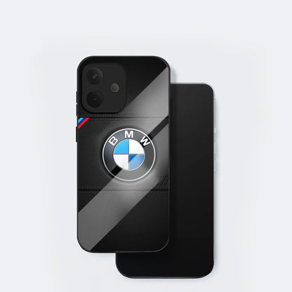 Oppo A5 Pro 5G Premium Acrylic Shockproof Glass Back Case (BMW Logo)