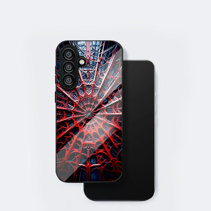 Samsung Galaxy A56 5G Premium Acrylic Shockproof Glass Back Case (Spider Vault)