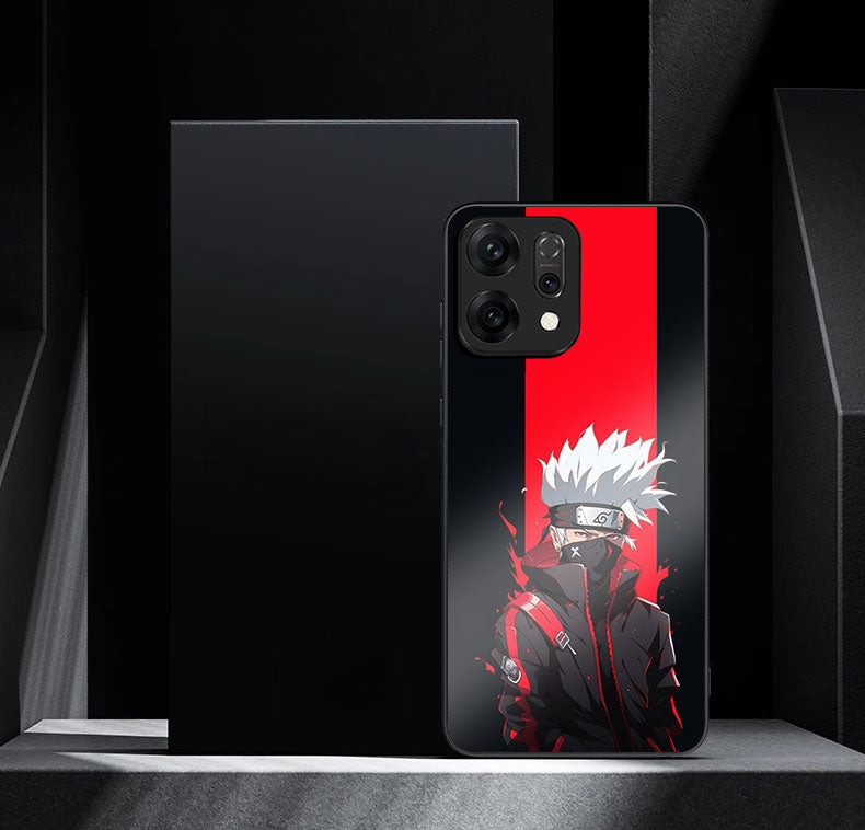 Oppo Reno 14 5G Premium Acrylic Shockproof Glass Back Case (Kakashi Blaze)