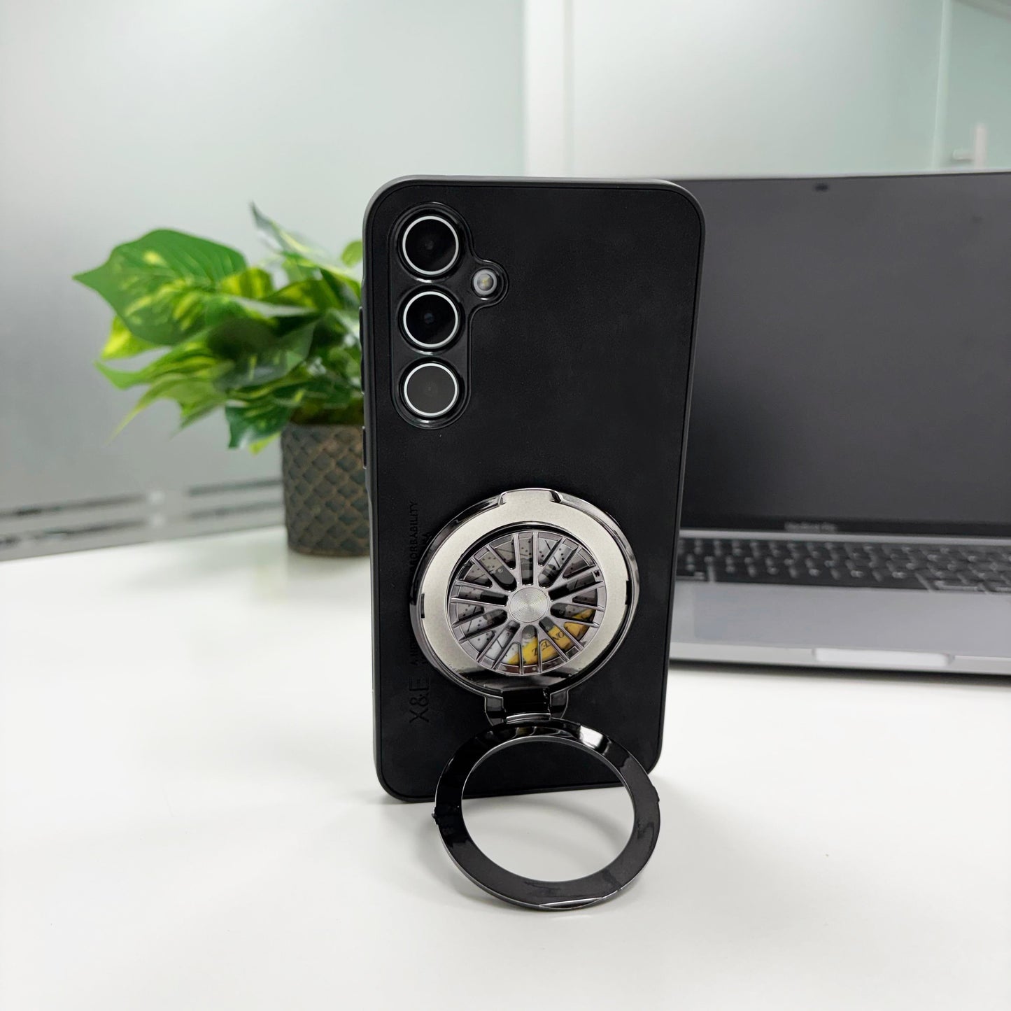 Samsung Galaxy A55 5G Best Selling Stress Buster Wheel Comfortable Touch Sheepskin Scratch Resistant Back Case