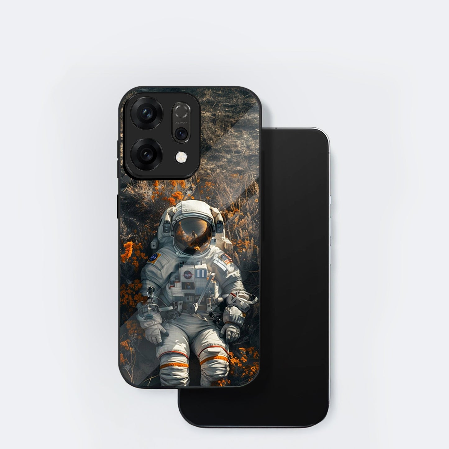 Oppo Reno 14 5G Premium Acrylic Shockproof Glass Back Case (Astro Rest)