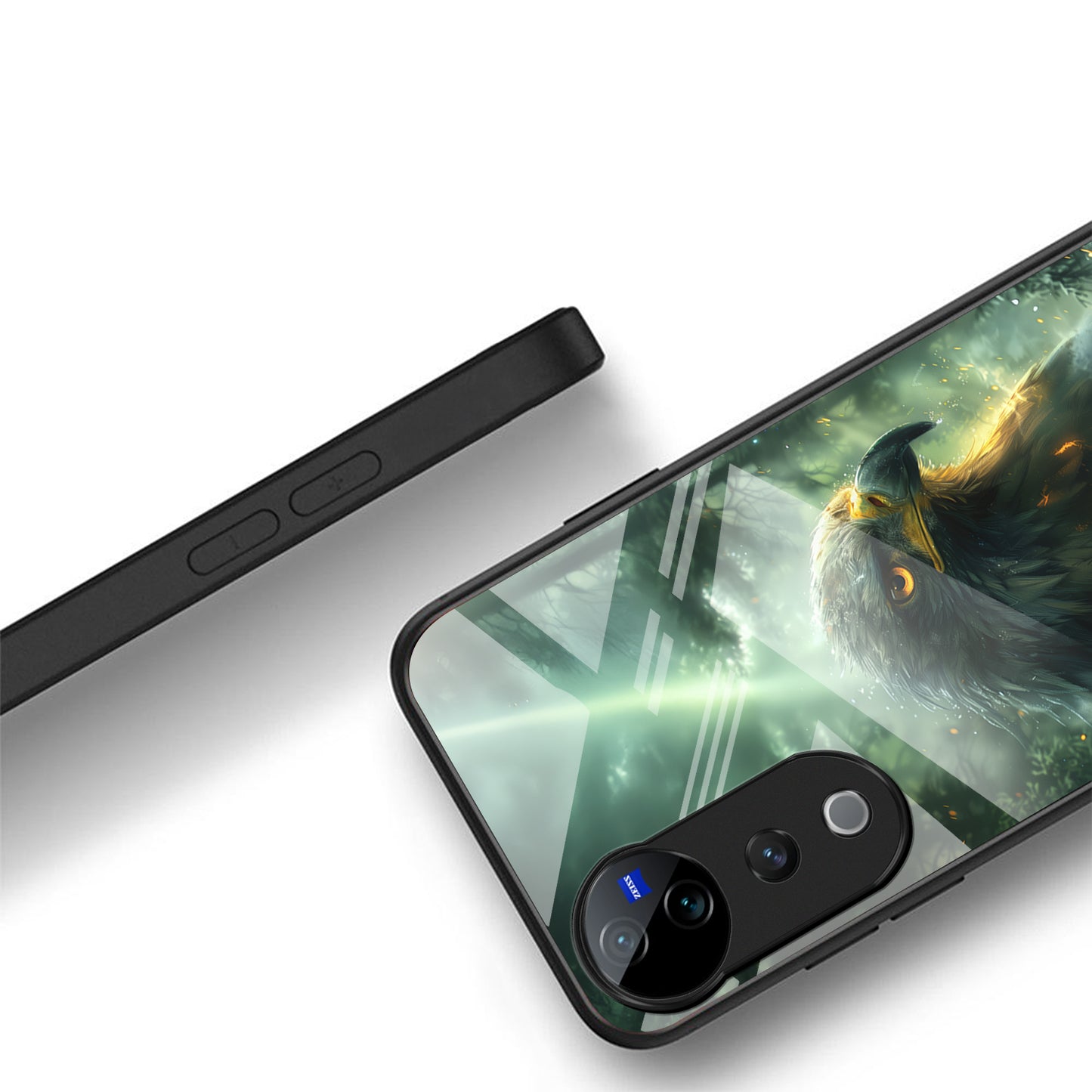 Vivo V40 Pro 5G Premium Acrylic Shockproof Glass Back Case ( Eagle Case)