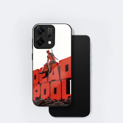 Oppo Reno 14 5G Premium Acrylic Shockproof Glass Back Case (Deadpool Case)