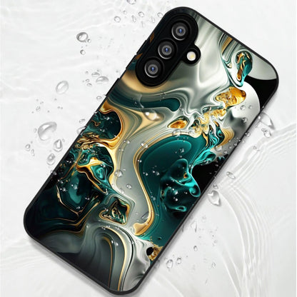 Samsung Galaxy A36 5G Premium Acrylic Shockproof Glass Back Case (Ocean Ember)