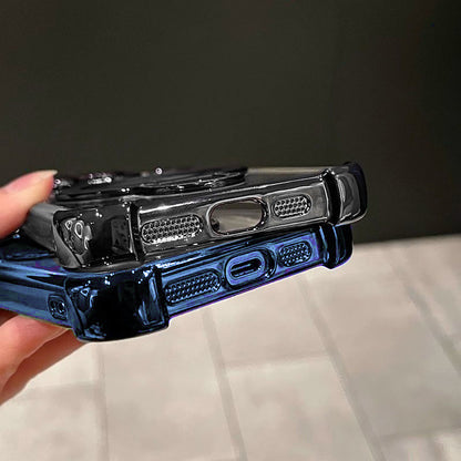 Vivo V50 5G Luxury Four Corner Invincible Bracket Ring Stand Case