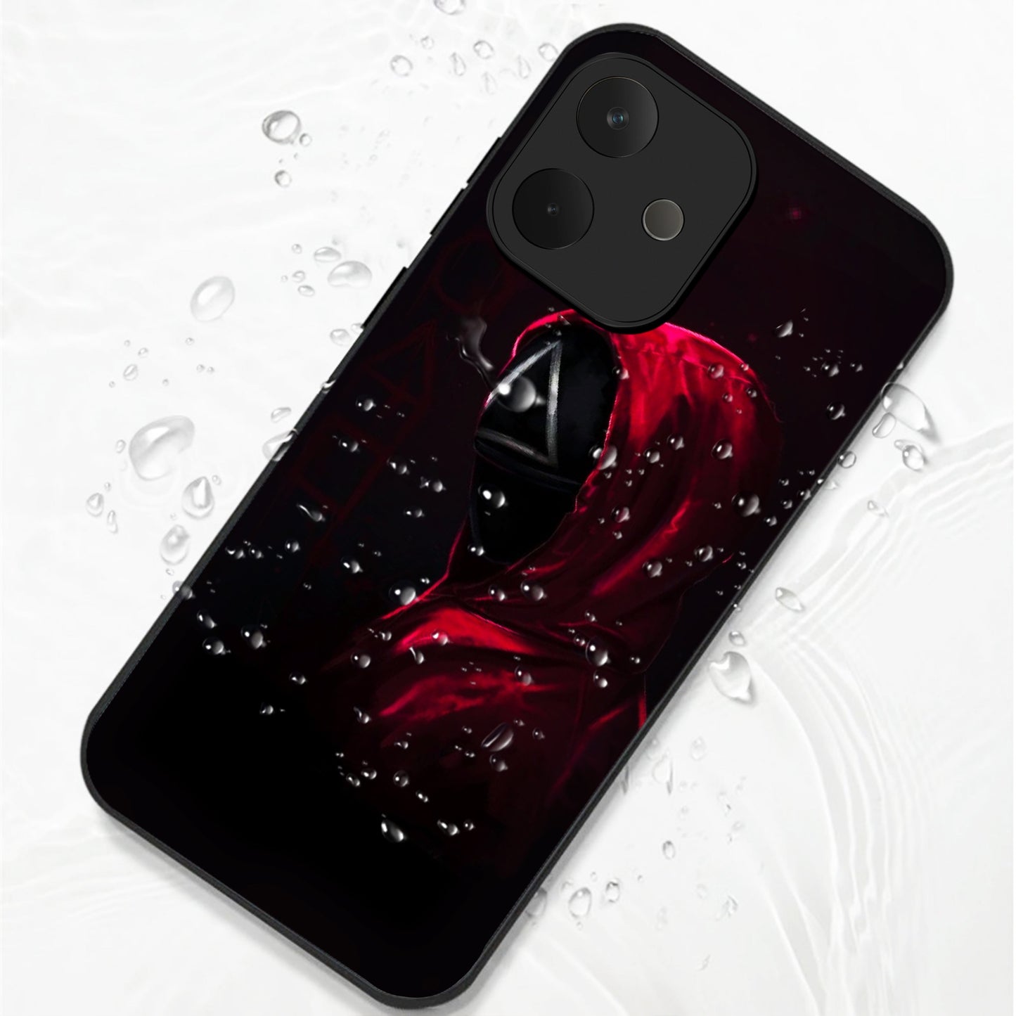 Oppo A5 Pro 5G Premium Acrylic Shockproof Glass Back Case (Triangle Mask)