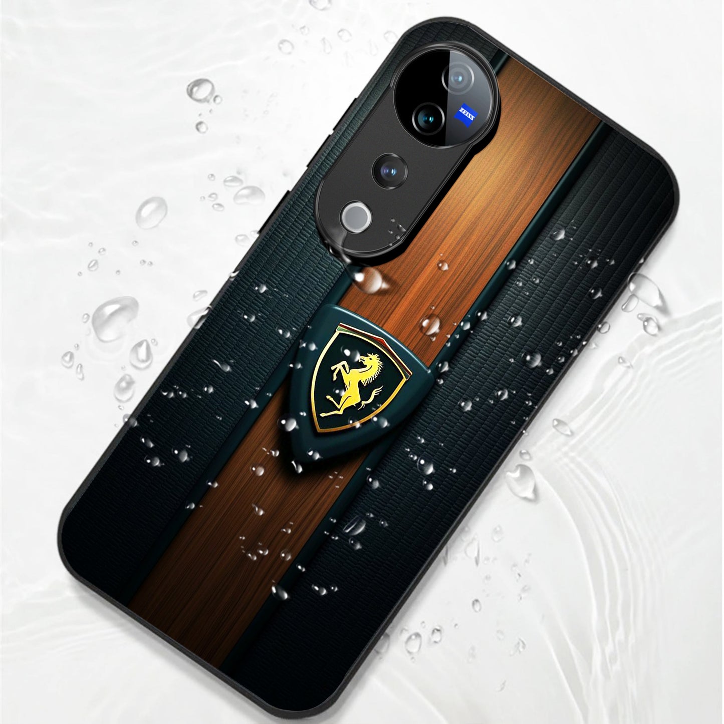 Vivo V40 Pro 5G Premium Acrylic Shockproof Glass Back Case (Royal Roadster)