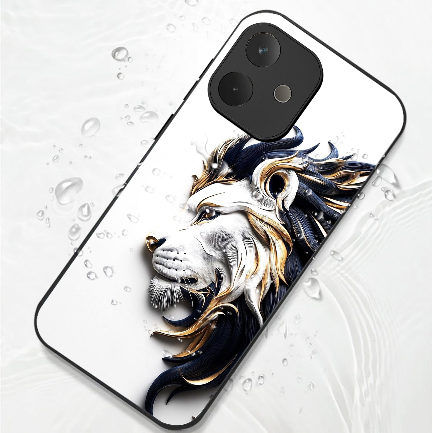 Oppo A5 Pro 5G Premium Acrylic Shockproof Glass Back Case (King’s Flow)