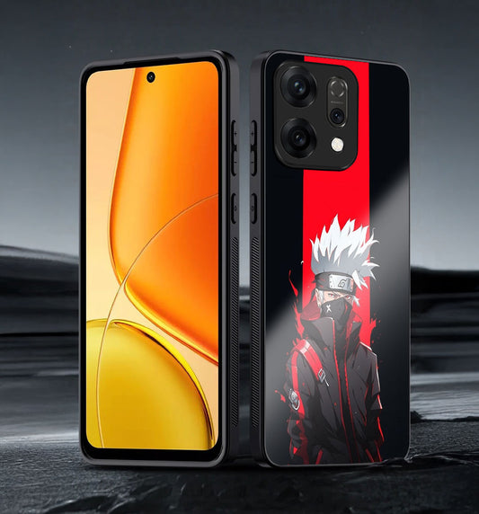 Oppo Reno 14 5G Premium Acrylic Shockproof Glass Back Case (Kakashi Blaze)