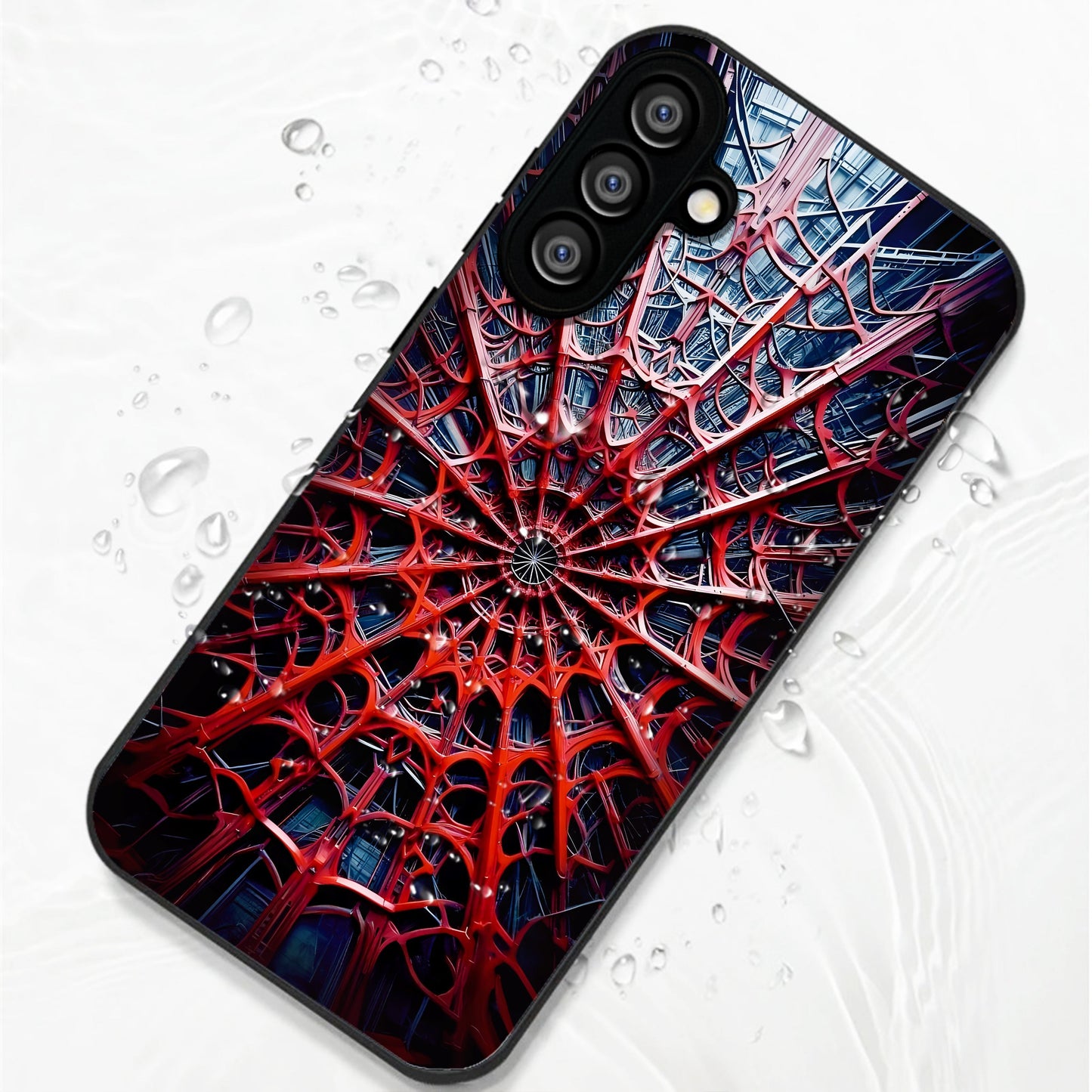 Samsung Galaxy A56 5G Premium Acrylic Shockproof Glass Back Case (Spider Vault)