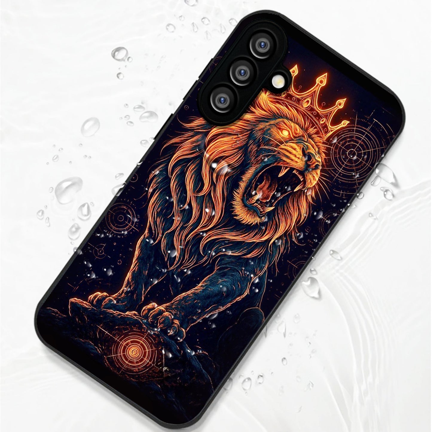 Samsung Galaxy A56 5G Premium Acrylic Shockproof Glass Back Case (King of Cosmos)