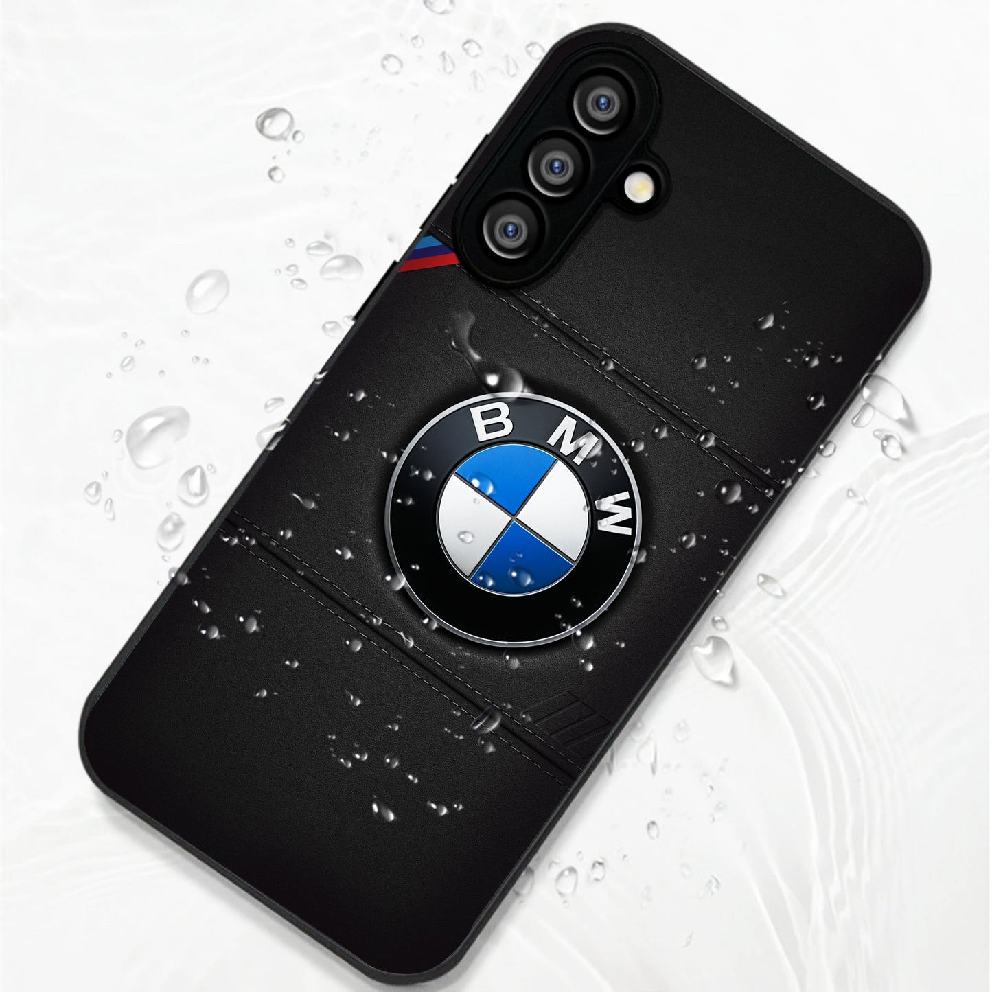 Samsung Galaxy A56 5G Premium Acrylic Shockproof Glass Back Case (BMW Logo)