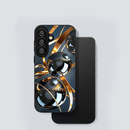 Samsung Galaxy A56 Premium Acrylic Shockproof Glass Back Case (Shiny Sphere)