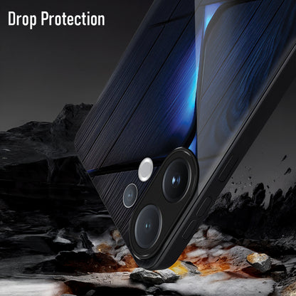 Vivo V60 5G Premium Acrylic Shockproof Glass Back Case ( Blue Gradient )